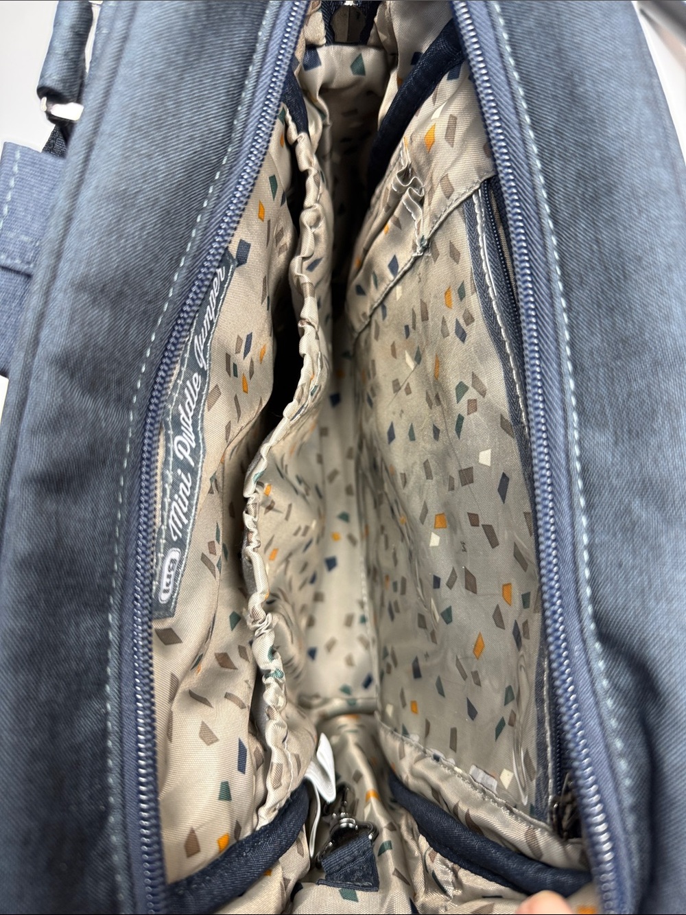 Lug Legacy Mini Puddle Jumper with Backpack Straps Crossbody in Navy - Picture 6 of 11